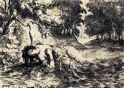 Eugene Delacroix The Death of Ophelia oil painting artist